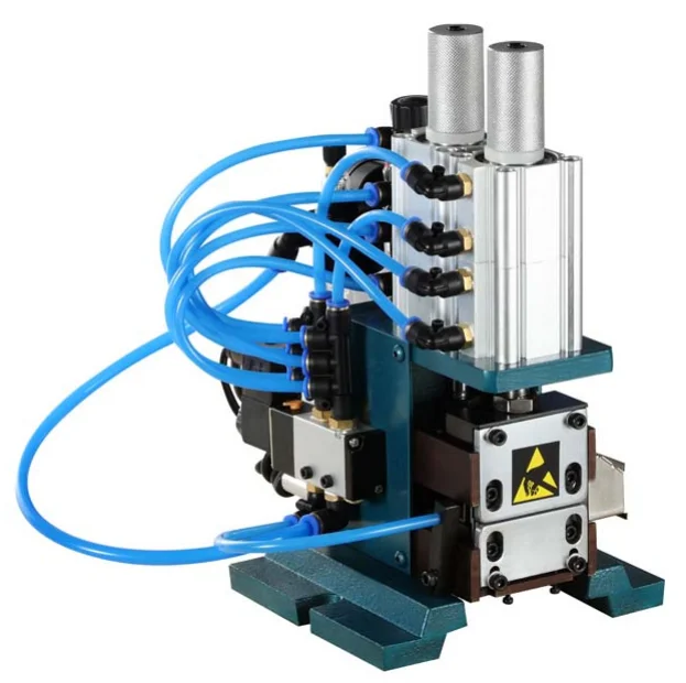 3F Hot sell cheap automatic vertical pneumatic press wire peeling machine for Multi-core Cable Cutting Stripping sheathed wire