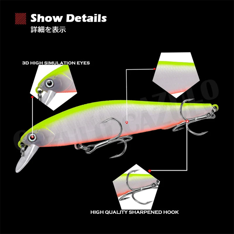 Acessórios de pesca isca afundando minnow isca pesos artificiais 5-14.5g pesca accessorios mar peche a la carpe produtos de peixe leurre