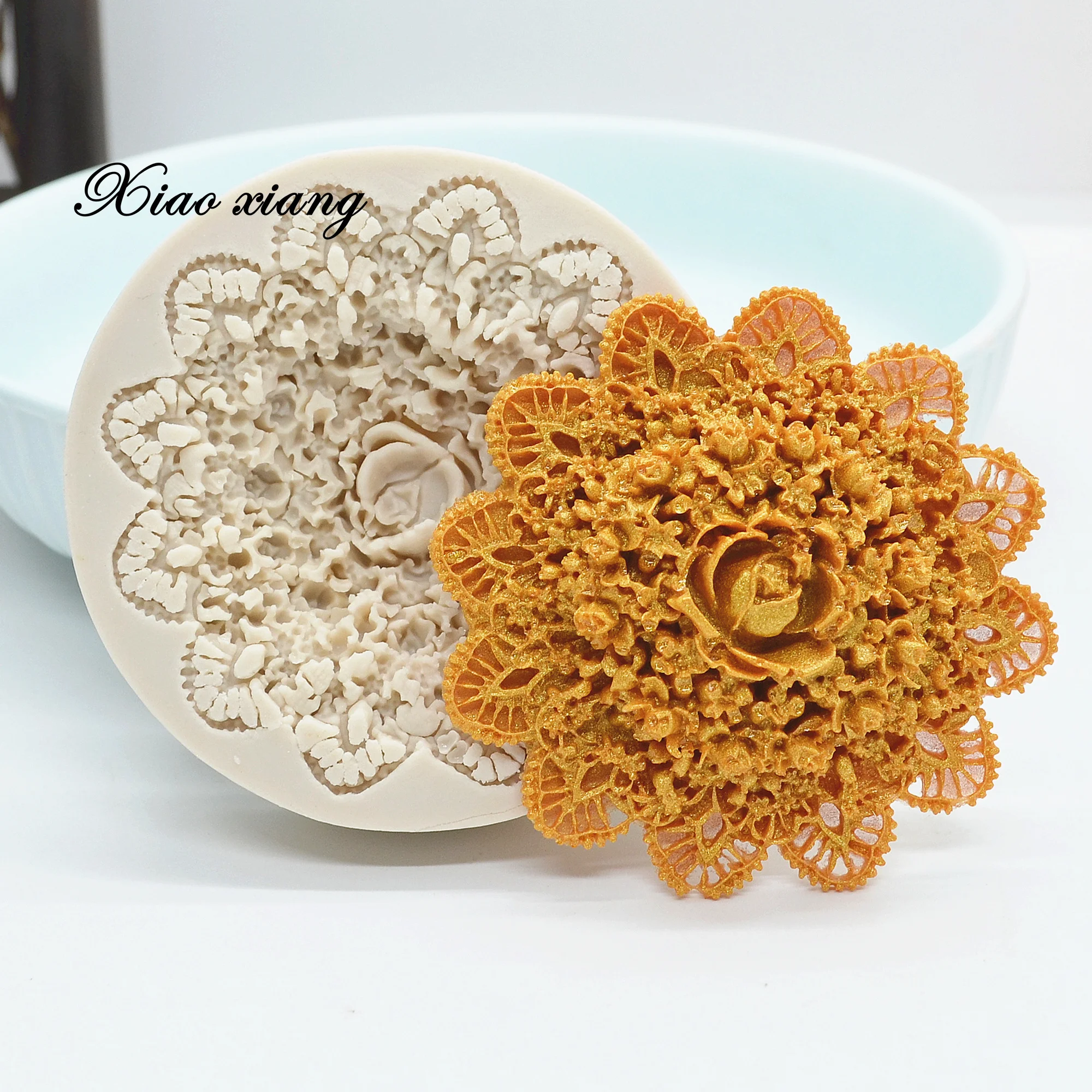 Flower Silicone Molds Fondant Craft Cake Candy Chocolate Molds Sugarcraft Ice Pastry Baking Tools, Cake Decorating Tools