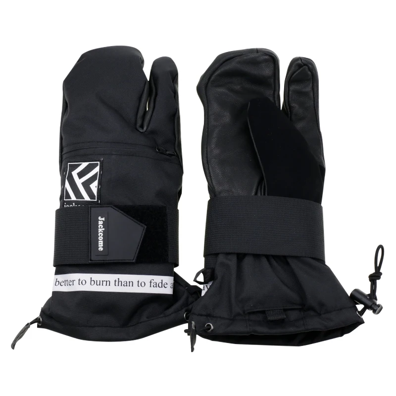 Guantes Térmicos de Skateboarding para invierno, dedos Tres supergrandes, protección para manos