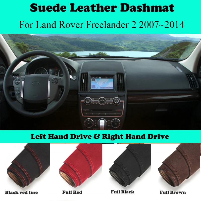 For  Land Rover Freelander 2 2007 2010 -2014 L359 LR2 Suede Leather Dashmat Dashboard Cover Pad Dash Mat Car-Styling Accessories