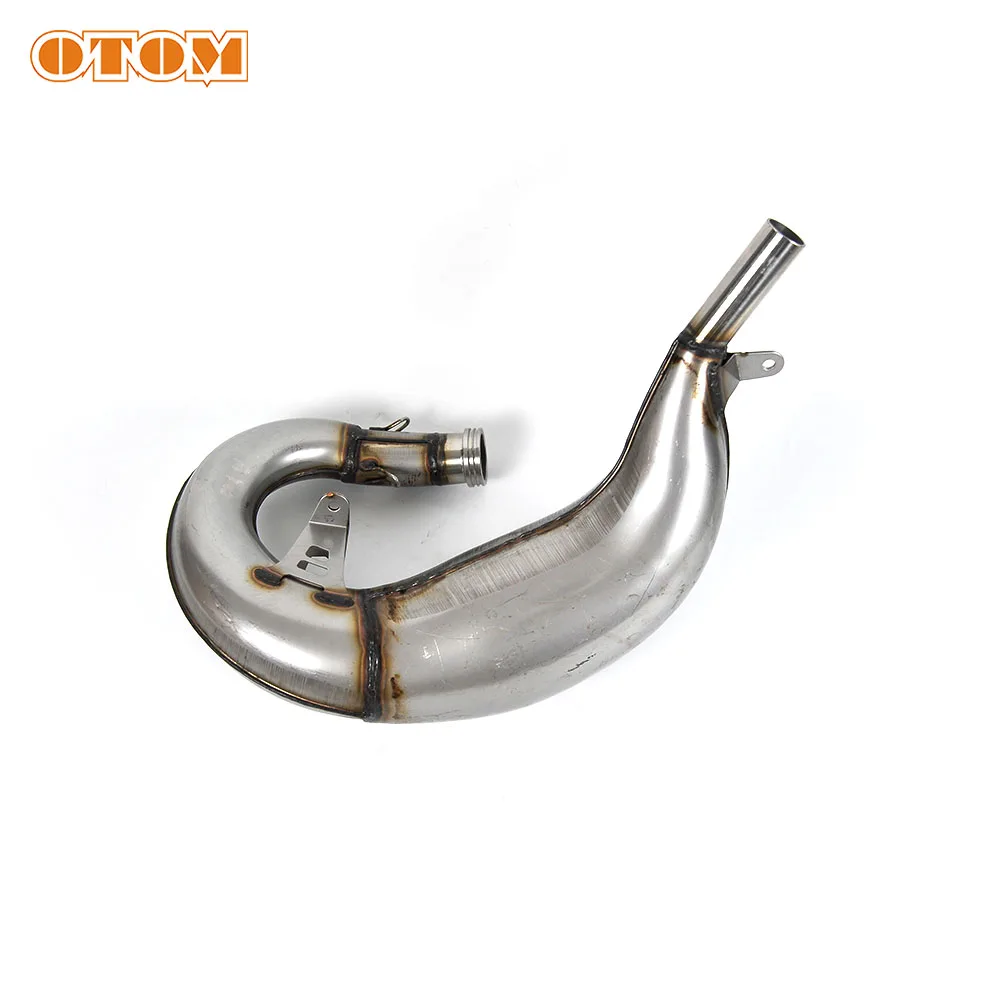 OTOM Motorcycle Front Rear Exhaust Section Muffler Contact Link Pipe Elbow Expansion Chamber For KTM  SX125 SX150 Motocross Part