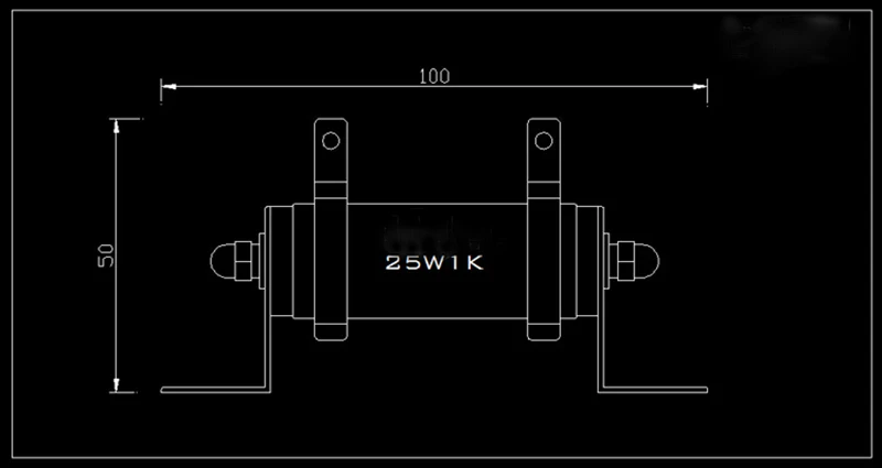IWISTAO 1Pc 25วัตต์-Inductive Wireต้านทานResistor 300B 2A3แคโทดตัวต้านทาน