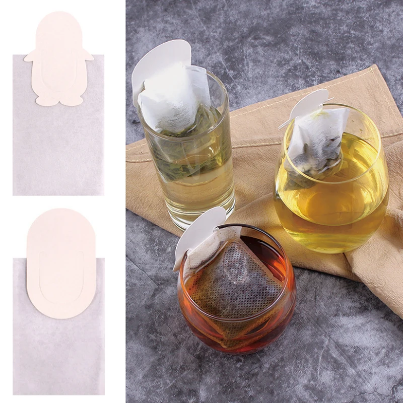 휴대용 티백 필터 종이 걸이식 귀 드립, 10x6.5cm, 로트당 50 개, 신제품