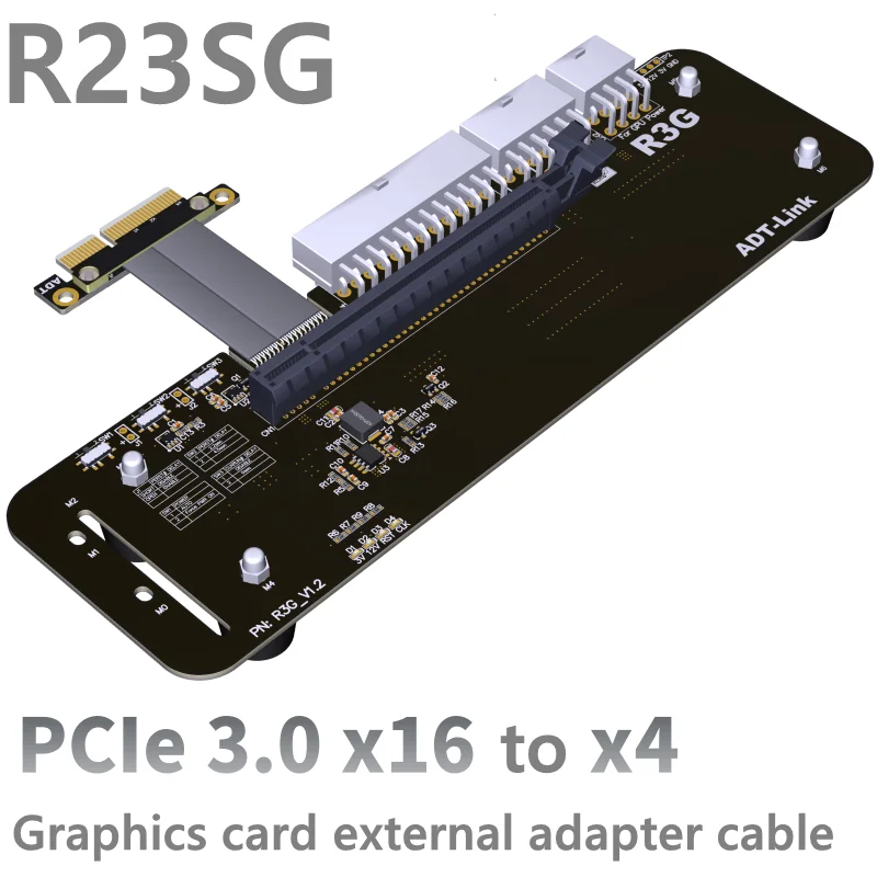 

R23SG eGPU PCIe x16 to PCie x4 Extension Adapter Cable 16x PCI-Express Cables eGPU For Graphics Card External Riser Cable