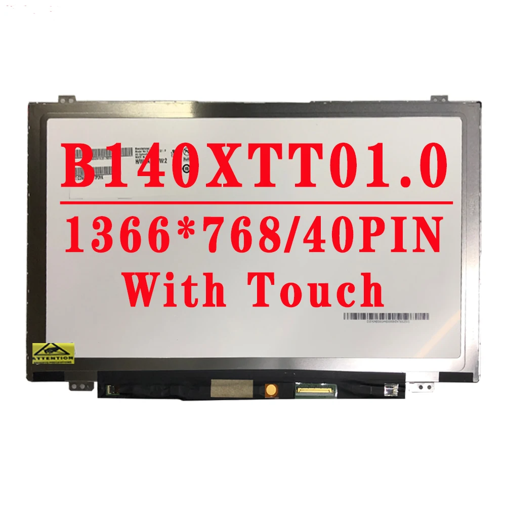 B140XTT01 0 B140XTT01.0 14.0 inch 40pin 1366*768 With Touch Laptop LCD Screen For Lenovo S400 S410 S410P S415 Laptop LCD Screen