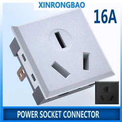 power socket embeddedCard-type TO PROTECT THE DOOR AU 16A250V Australian standard desktop socket DC charging power socket module