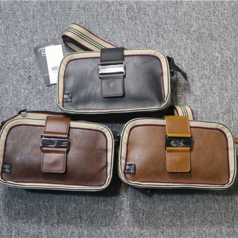 Japanese Style Unisex Messenger Bag Pu Leather Man Shoulder Bag Casual Crossbody Tote Bag Male Phone Pouch Luxury Bolso