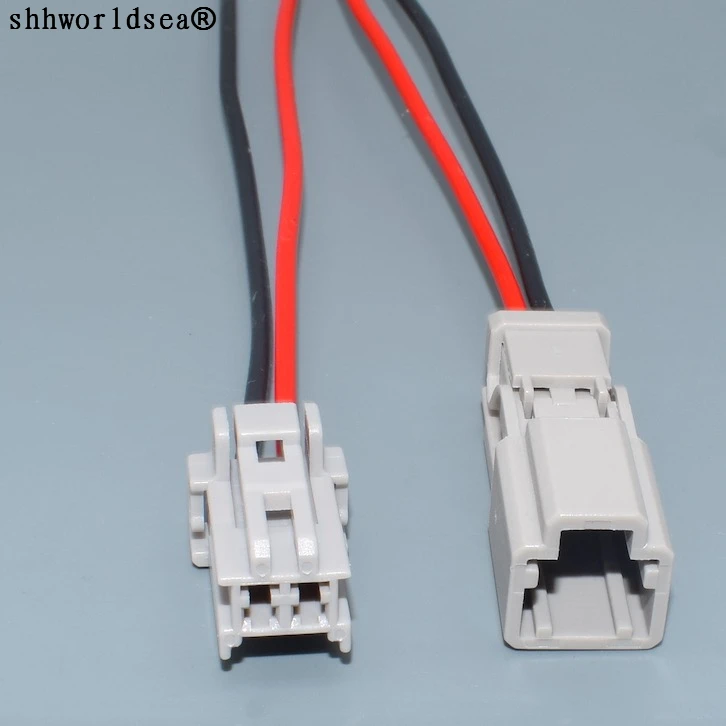 worldgolden 2 pin way 2.2mm male female auto wire connector 6098-0239 6098-0240 for Nissan Honda trunk car lock plug