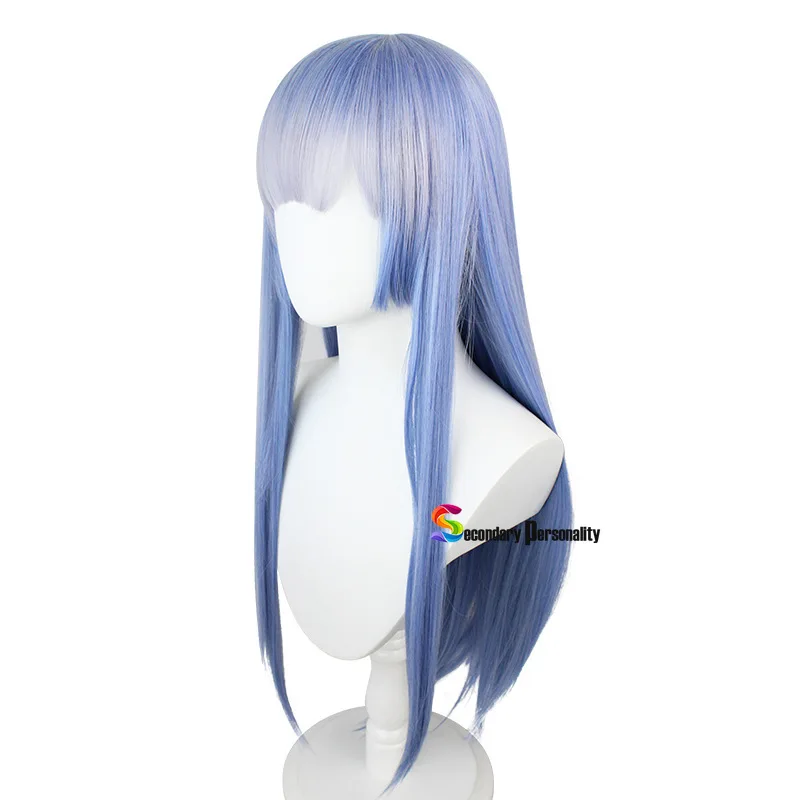 Anime Re:Life In A Different World From Zero Ram Rem peluca larga azul Rosa Cosplay disfraz Prop 80CM