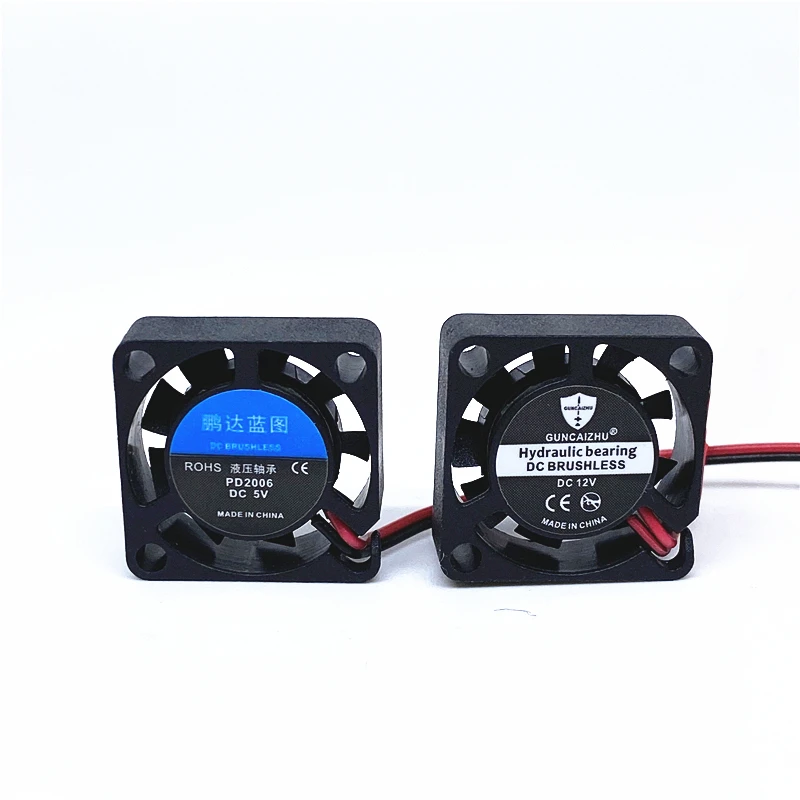 NEW 2006 5V 12V 2CM 20MM Fan 20*20*6MM Cooling Fan 10000RPM Ultrathin Fan Mini Iaptop Fan 2Wire