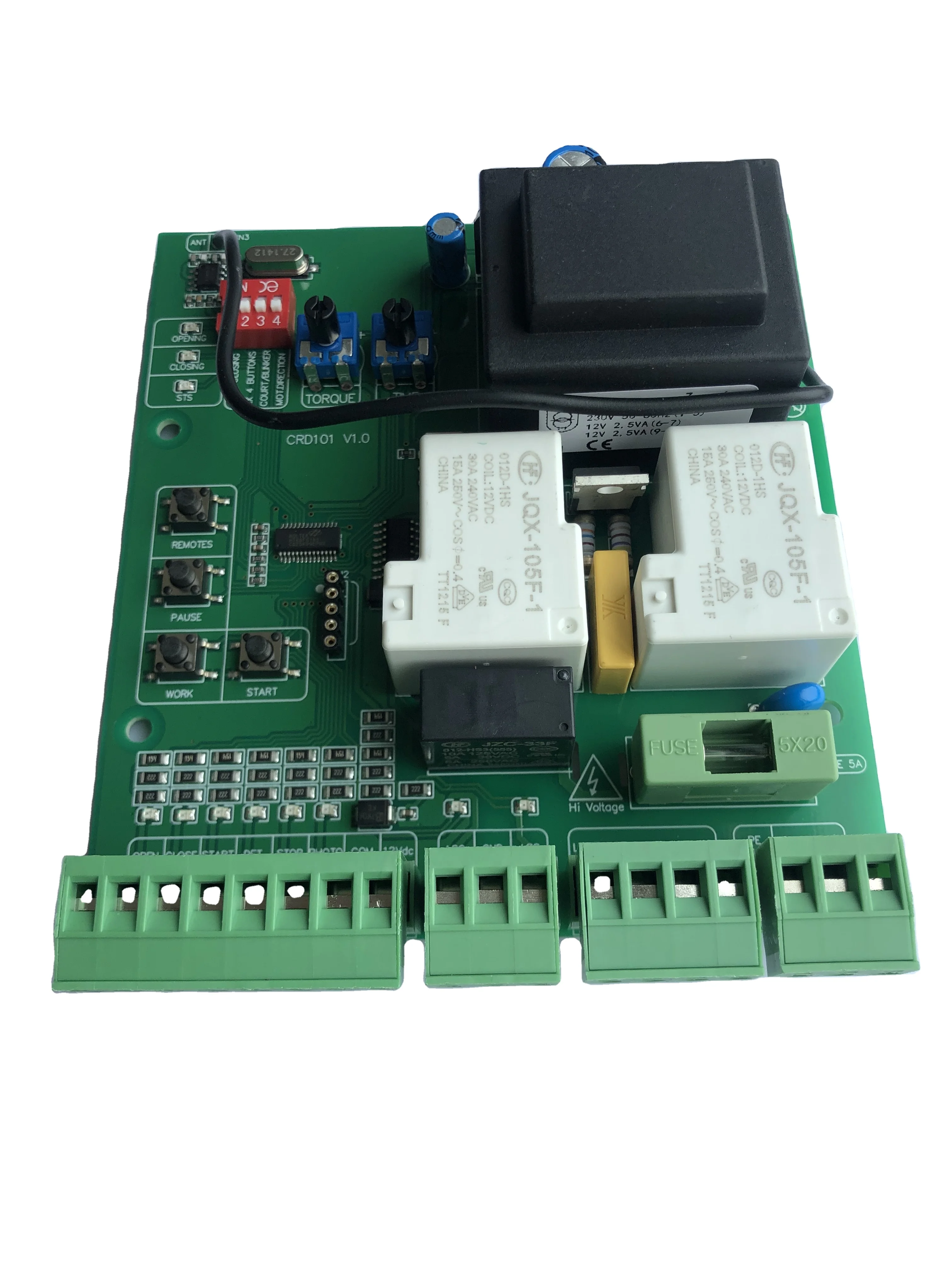 Universal version of Sliding gate motor opener motherboard Replaced circuit board can match 433.92Mhz rolling code remote