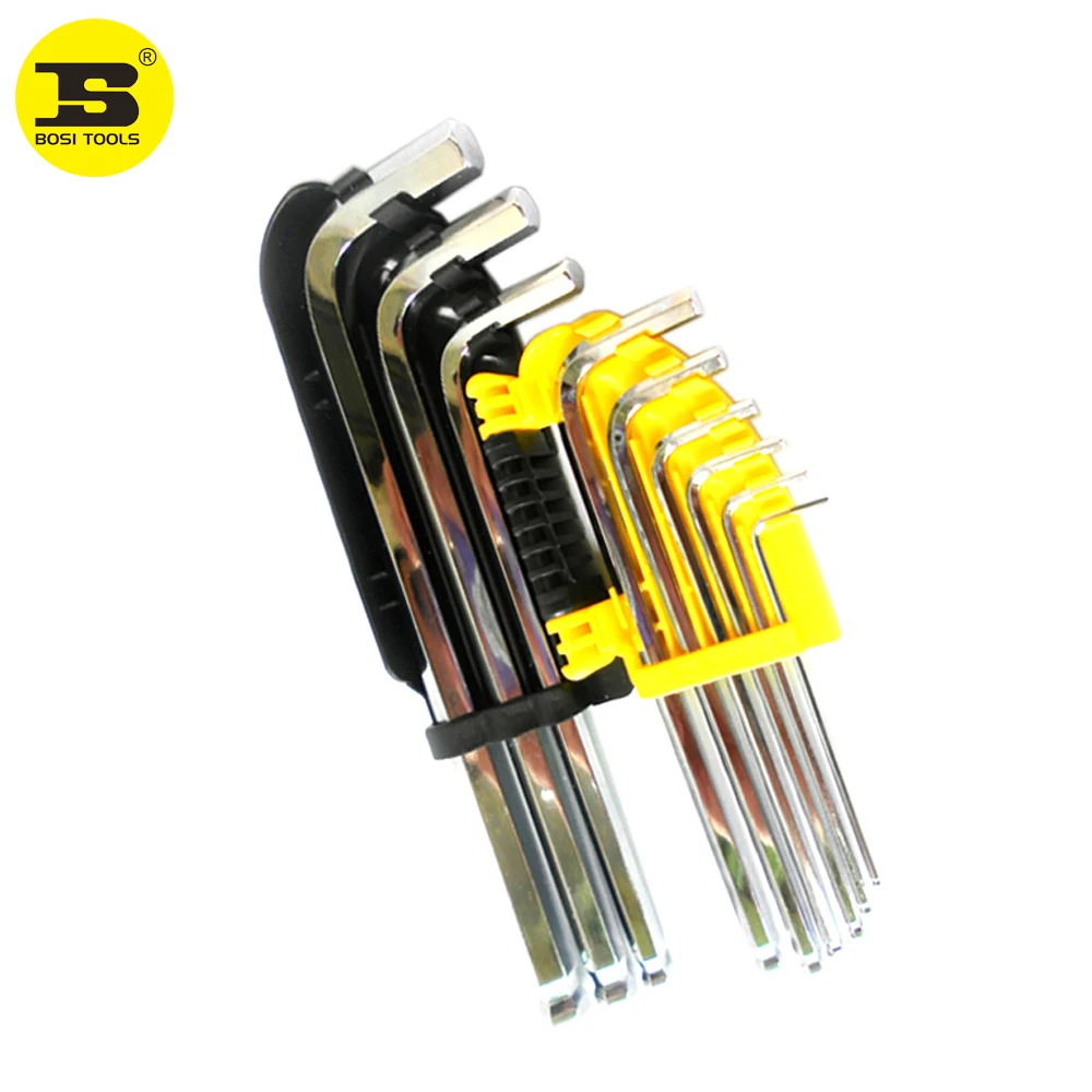 

Free Shipping BOSI 9PC 1.5mm-10mm Ball Point Hex Key Wrench Set