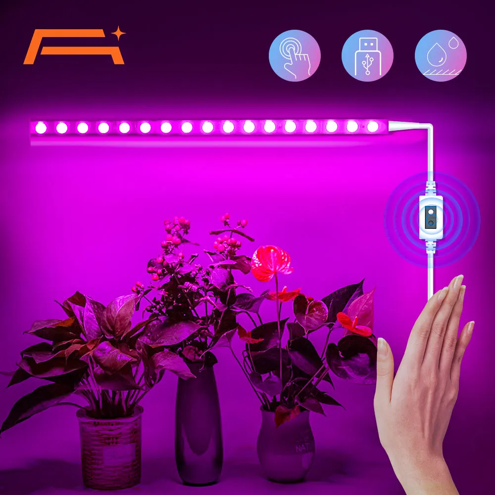 LED Grow Light ,Hand Sweep Switch Plant Growing Lamps,USB Full Spectrum Growing Light For Greenhouse Hydroponic Growing