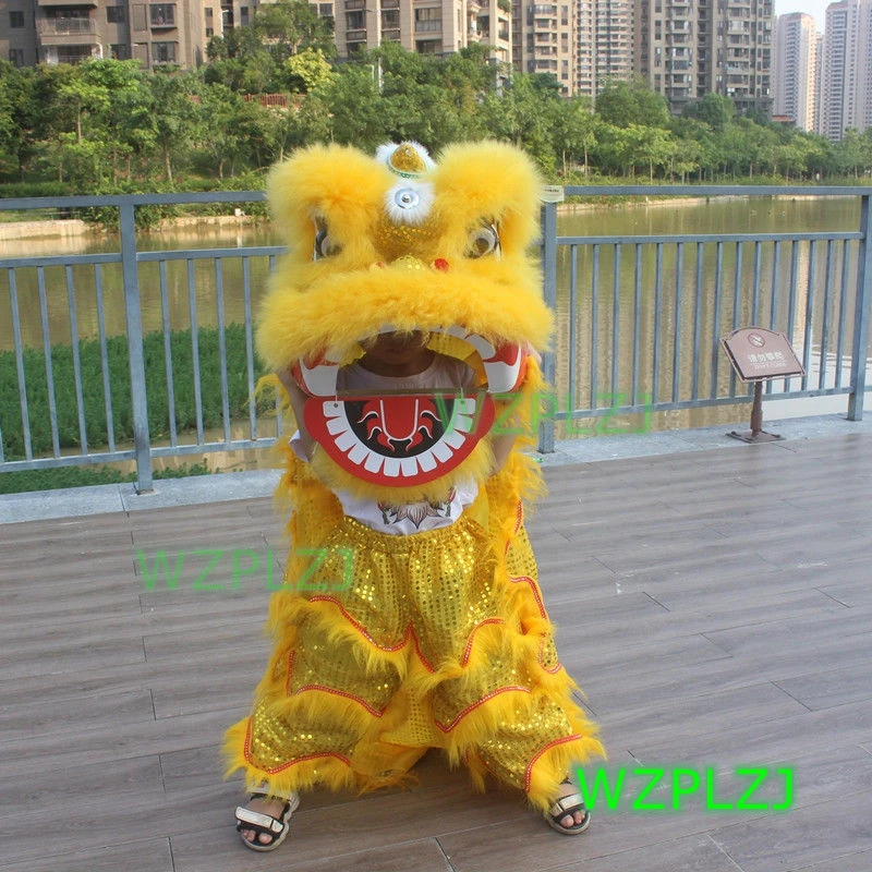 12inch 2-5 Age Lion Dance Costume Royal  kid Children Halloween handmade Party Activities  Festival Parade Stage