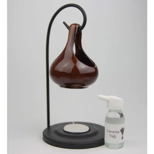 Gift Idea Standing Brown Color Oil and Wax Censer