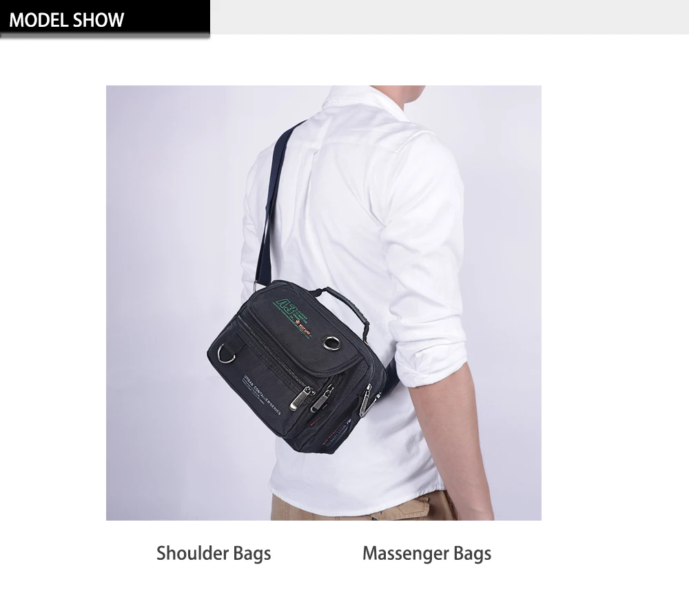 Männer Messenger Taschen Casual Multifunktions Kleine Reisetaschen Wasserdicht Stil Schulter Mode Militär Frauen Umhängetaschen – Detail 9