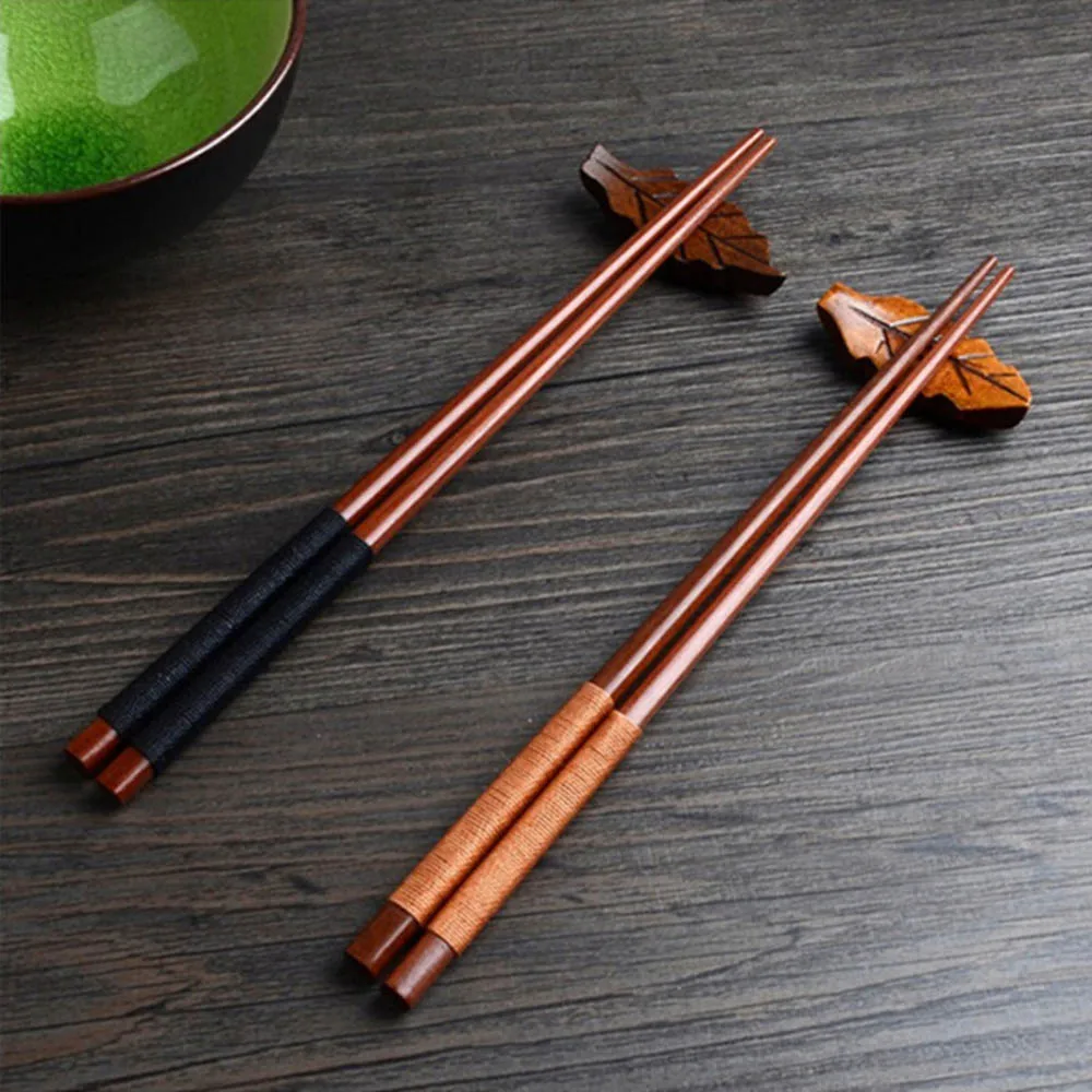 Natural Bamboo Wood Chopsticks Healthy Chinese Carbonization Reusable Kitchen Sushi Food Stick Tableware Sushi Chopstick