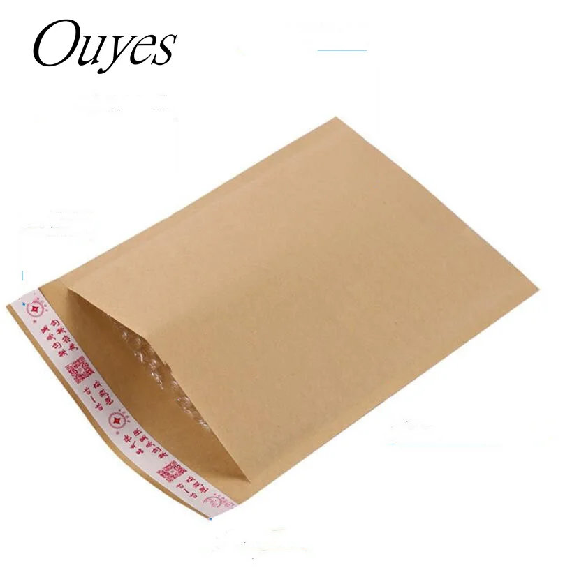 Enveloppes d\'expédition à bulles en papier kraft, sacs d\'expédition d\'affaires, sac à bulles moindre, enveloppe rembourrée, emballage en poudre, 100