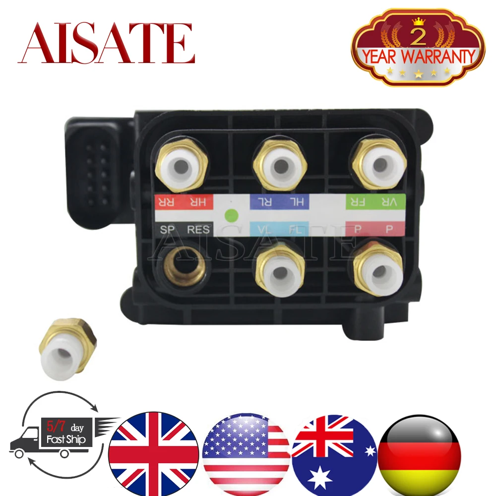 

Air Suspension Solenoid Valve Block For Audi Q7 VW Touareg Jeep Cayenne 7L0698014 95535890104 7P0698014 New Air Compressor Kit