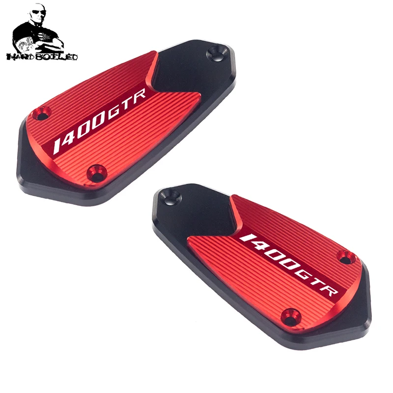 Front Left Right Brake Fluid Tank Reservoir Cover Oil Cap For Kawasaki GTR1400 GTR 1400 2007-2020 2017 2016 Motorcycle Accessori