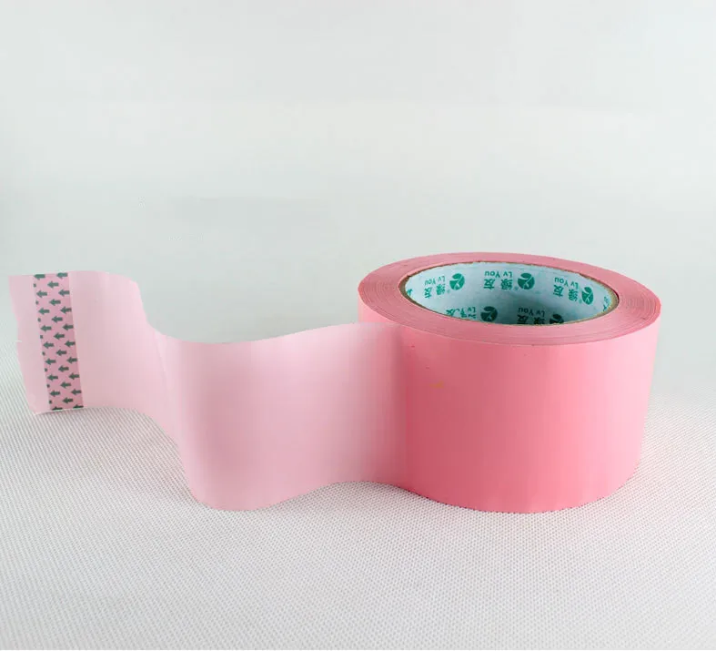 Solid Color Transparent Pink Adhesive Tape Mounting Packing Fashion Tape High Viscosity Sealing Positioning Colorful Carton Tape