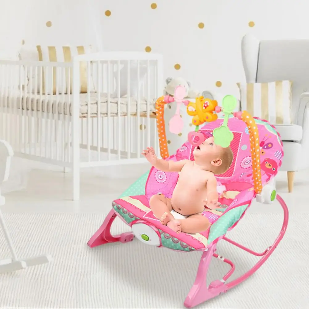 Baby Electric Cradle Swing For Newborn Rocking Chair With Light Music Player Multi-function Baby Bassinet Cradle Kids Child Seat