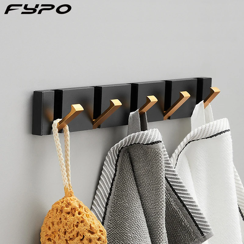 

Складная вешалка для полотенец, креативные настенные крючки для одежды, крючки для полотенец для ванной, кухни, спальни, прихожей