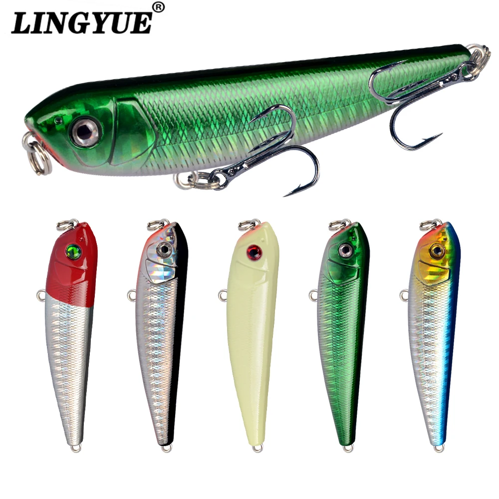 1pcs Lures Lifelike Pencil Lure Bass Jerkbait Wobblers Tackle 9cm 10g Plastic Bait 5 Colors Available