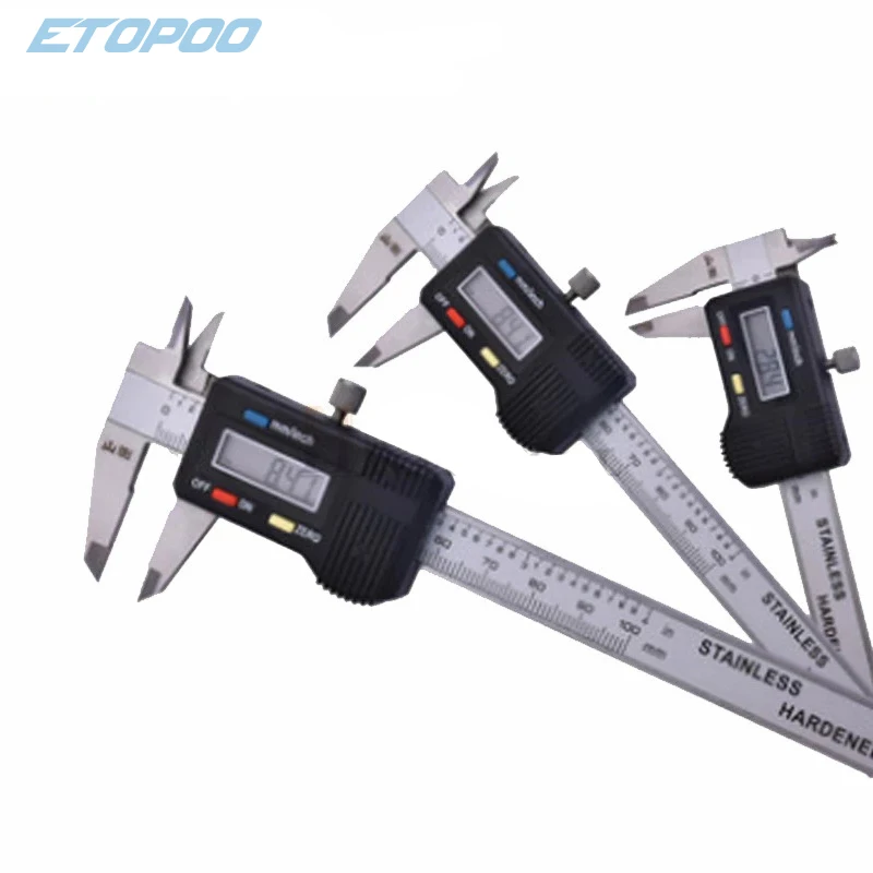 Suwmiarka cyfrowa ze stali nierdzewnej mini kieszeń 50mm 70mm 100mm grubościomierz elektroniczny suwmiarka suwmiarka Gem Tool