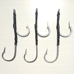 5pcs 6/0 8/0 10/0 12/0 Game Fishing Assist Hooks for Skirted Trolling Lures Trolling Fishing Lure Marlin Tuna Pakula