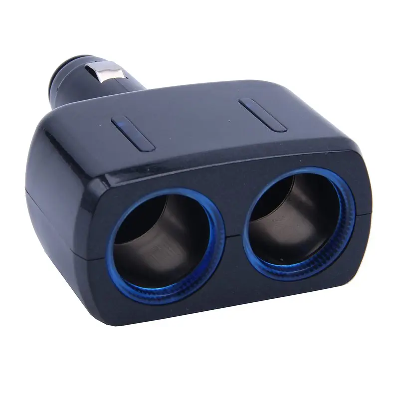 90 degree rotation car cigarette lighter one with two one point two car charger car charger Multi-angle Blu-ray