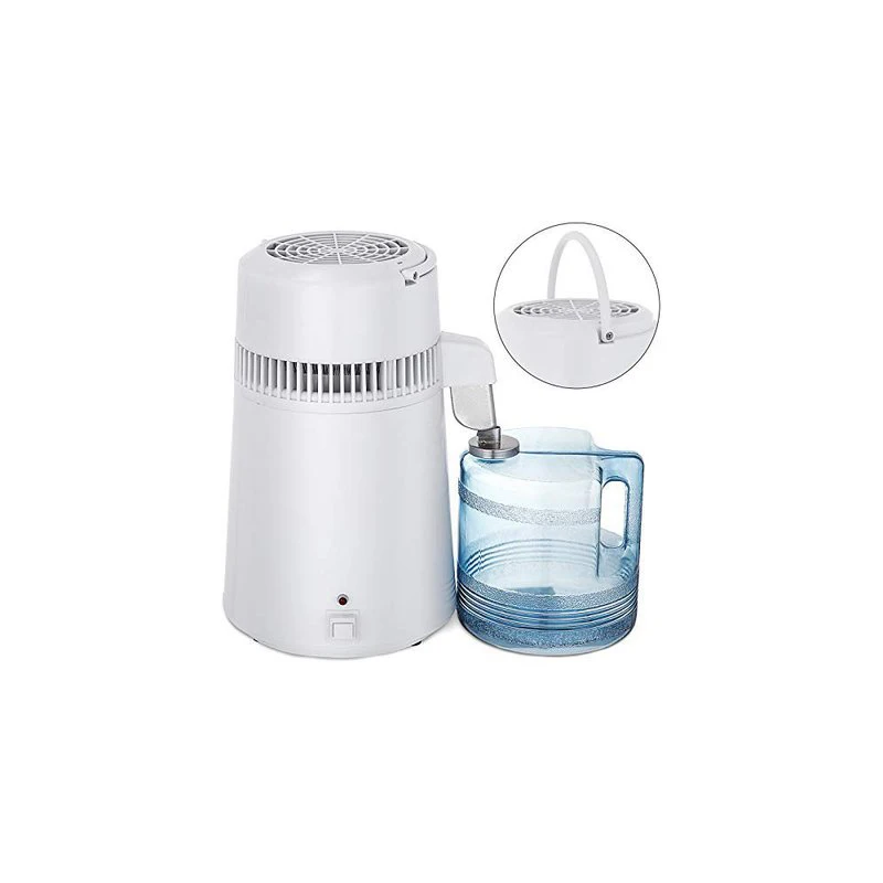 Stainless Steel Water Filter Pure Water 4L  Distiller Purifier Dental Home 1L/H