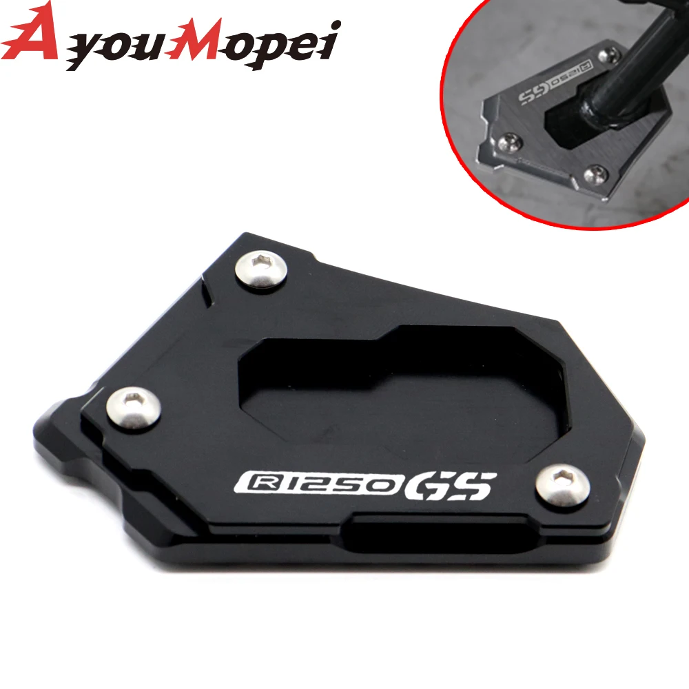 Moto Kickstand Foot Side Stand Extension Pad Support Plate Cover Motorcycle For BMW R1250GS HP R 1250GS 1250 GS R1250 GSA - 2021