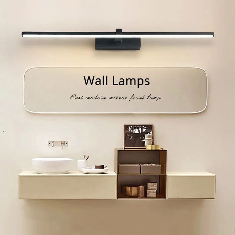 Nordic Modern LED Strip Wall Light waterproof and anti-fog mirror front/cabinet light bathroom Dressing Table makeup Lighting