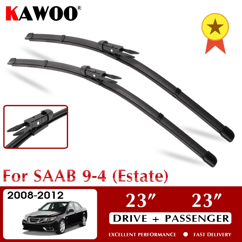 

Car Wiper Blades For SAAB 9-4 (Estate) 2008-2012 Windshield Windscreen Front Window Accessories 23"+23" LHD RHD