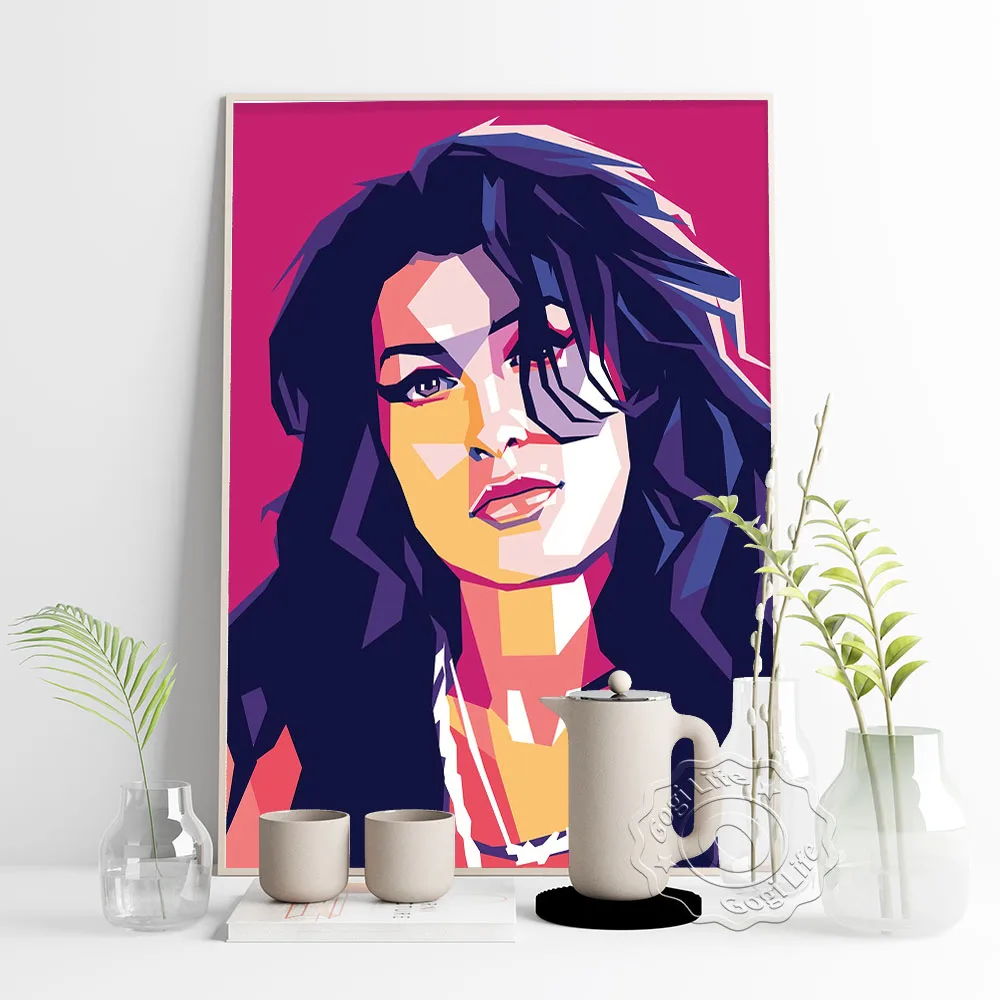 England Documentary Film Amy Retro Poster, Amy Winehouse Vintage Art Prints, Asif Kapadia Directed Movie Works Canvas Painting