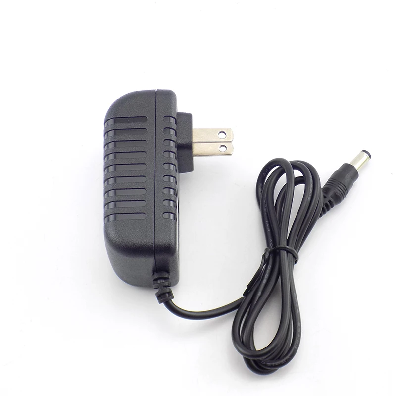 5.5mmX2.5mm DC Plug AC to DC Power Supply Adapter 12V 2A 100-240V Charger Adapter for CCTV LED Strip Lamp US EU AU UK Plug