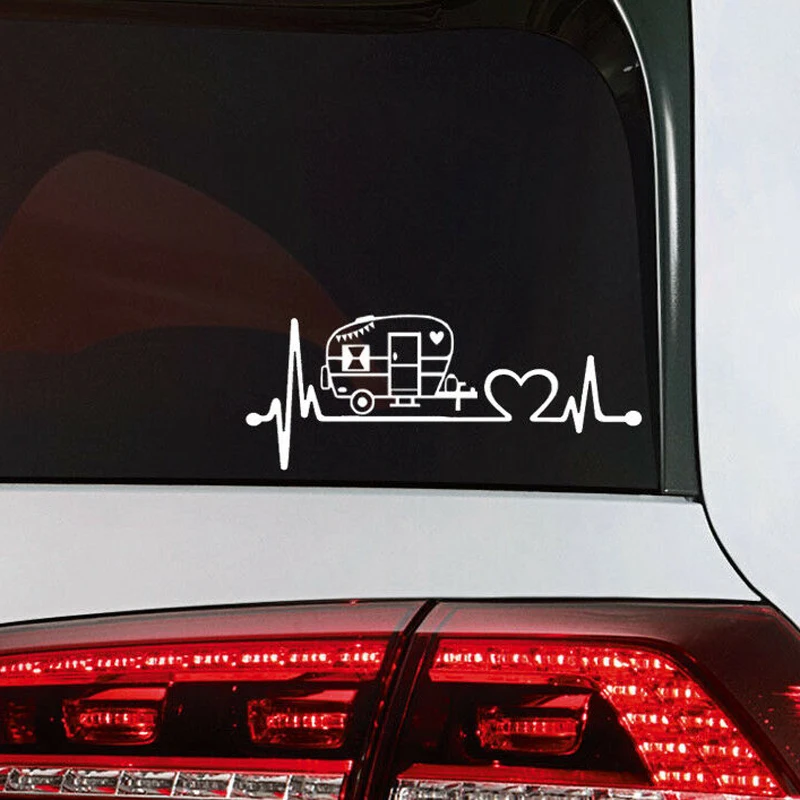 Camping Car Sticker Vinyl Decals Camper Caravan Sticker Sweet Camper Heart Tattoo Various Colours