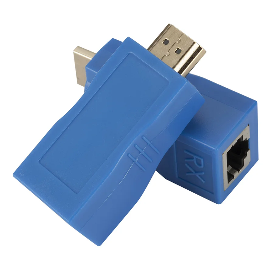 Extensor hdmi rj45 4K 3D HDMI 1,4 30M a RJ45 sobre Cat 5e/6 adaptador Ethernet LAN de red-gran oferta