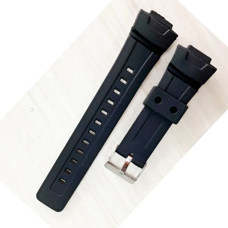 26*16mm Silicone Watchband For G Shock GAW-100/GLX/GA-200/150/201/300/310/GAS-100 Black Replacement Band Strap Watch Accessories