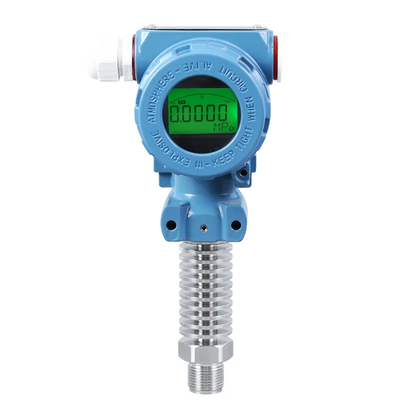 Digital Display 0-300C Degree High Temperature -1bar-0bar Vacuum Pressure Transmitter