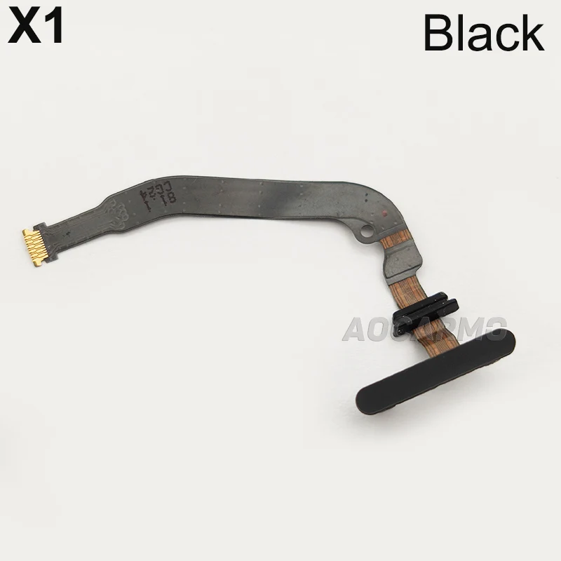 Aocarmo For Sony Xperia 1 / X1 / XZ4 J8110 J9110 SOV40 Power On/Off Switch Fingerprint Sensor Button Touch ID Ribbon Flex Cable