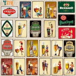 [YZFQ ] Czech Beer Vintage Signs Metal  Retro Plates For Wall Bar Home Pub Art kitchen Restaurant Decoration 30X20CM DU-10032A