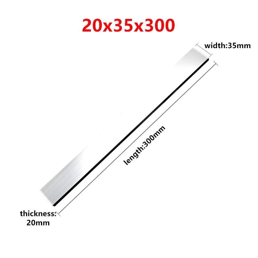 300 مللي متر عالية السرعة الفولاذ الصلب الأبيض بار 20*25*300 20x30x300 20*35*300 20x40x300 سكين فارغة 20 مللي متر سميكة مستطيل HSS الصلب إدراج