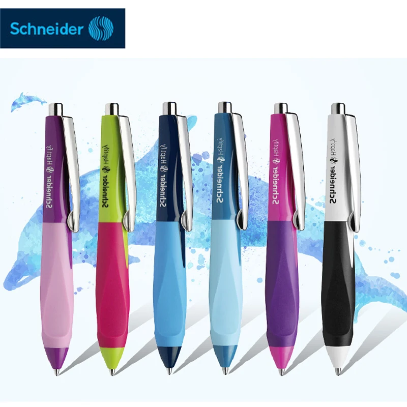 1PCS Germany Schneider Dolphin Neutral pen positive posture student test pen 0.4mm soft plastic pen to send refill