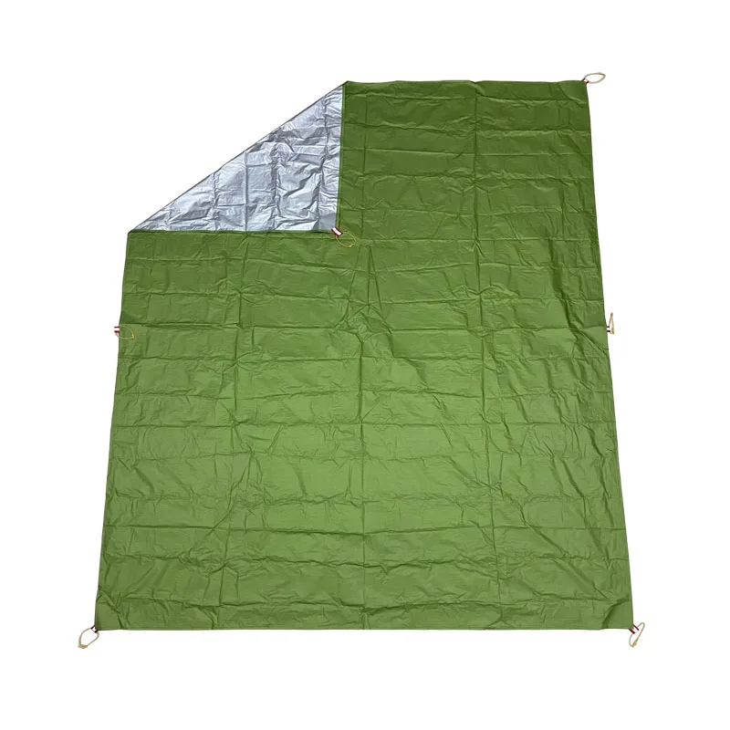 FLAME'S CREED 15D Nylon Silicone Silver Coated Tarp Lightweight  Sun Shelter Camping Mat Tent Footprint 210x150CM