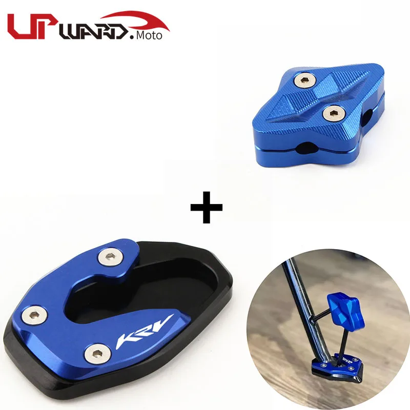 for kymco krv180 KRV180 2021Motorcycle CNC Side Stand Enlarger pad & Support Kickstand Column auxiliary