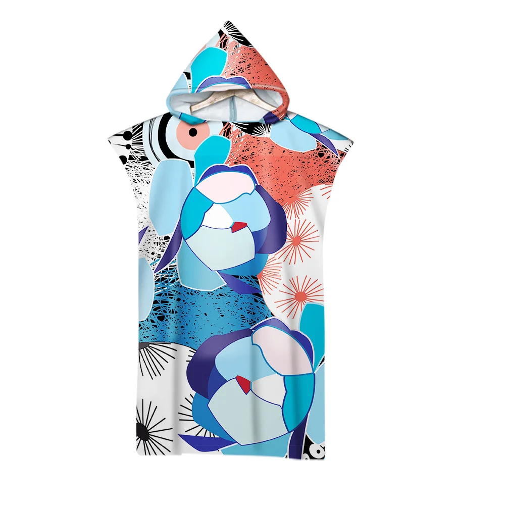 Drop Shipping Adult Bath Towels Beach Towel Changing Bathrobe Cloaks Seaside Travel Camping Swimming Bath Towels