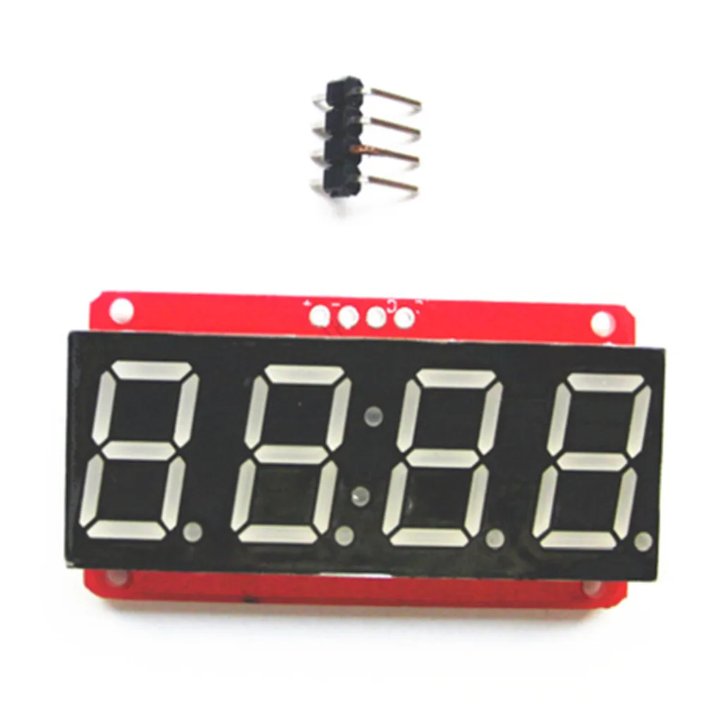 

Free shipping Good quality red pcb board 7-Segment Backpack 4-Digit digital tube 0.56 inch LED module